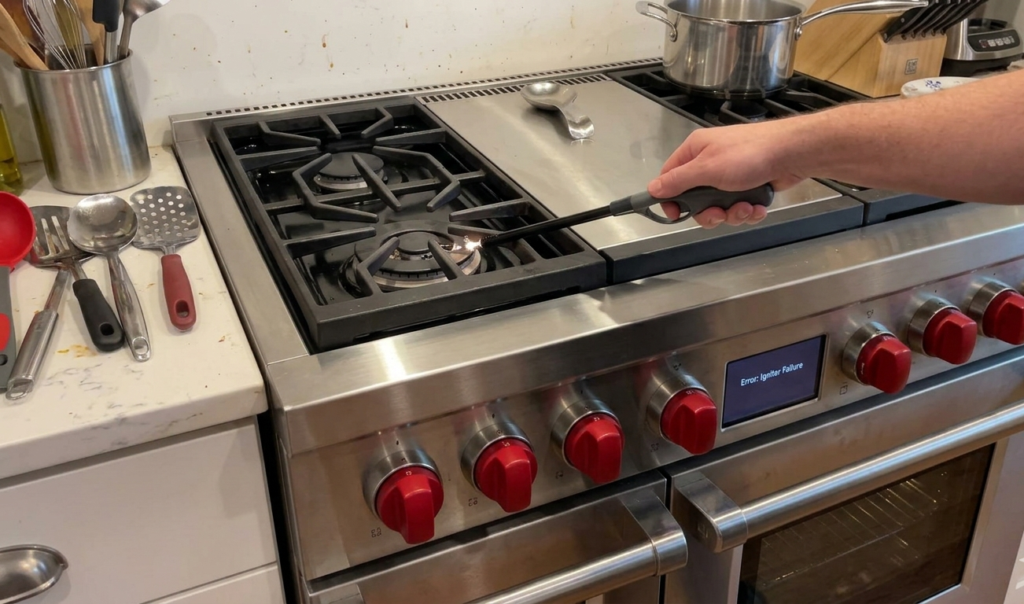 Wolf Dual-Fuel Range Burner Won’t Ignite